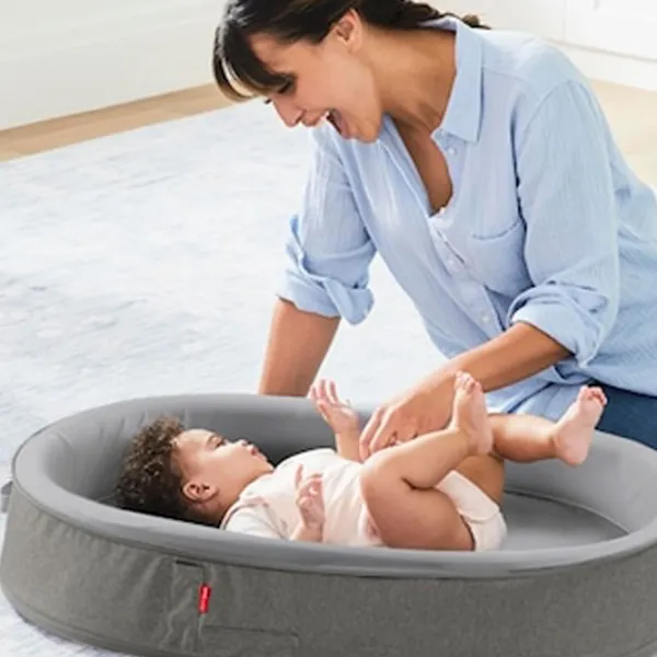 Кокон для новорожденных Skip Hop Baby Nest (9I745210) Полиэстер/ Белый Серый photo 3