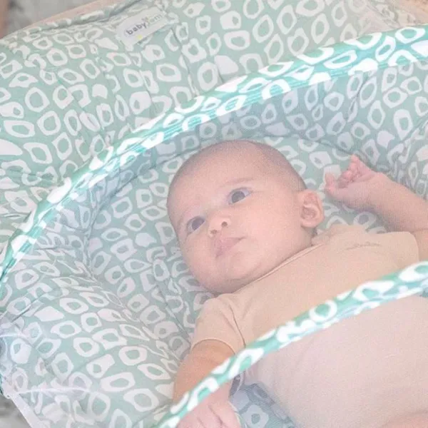 Кокон для новорожденных BabyJem Sleep Safe () Хлопок/ Зелёный photo 3