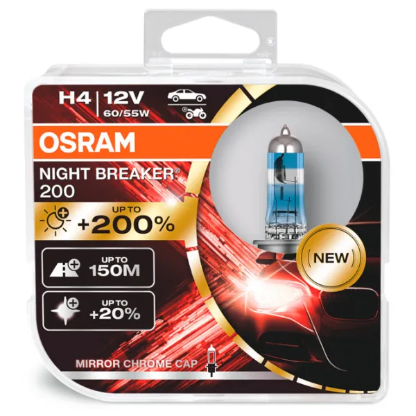 Автомобильная лампа Osram 64193NB200 Галоген/ H4/ P43t/ 60 - 55 Вт/ 1650лм photo 2 Автомобильная лампа Osram 64193NB200 Галоген/ H4/ P43t/ 60 - 55 Вт/ 1650лм photo 2
