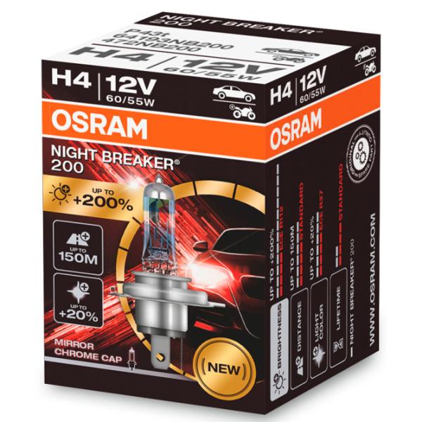 Автомобильная лампа Osram 64193NB200 Галоген/ H4/ P43t/ 60 - 55 Вт/ 1650лм photo 2 Автомобильная лампа Osram 64193NB200 Галоген/ H4/ P43t/ 60 - 55 Вт/ 1650лм photo 2