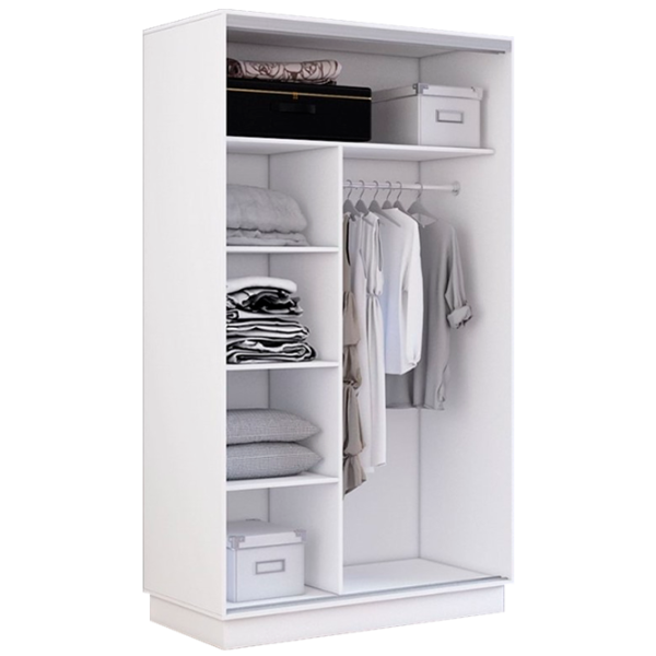 Dulap cupe Mobildor-Lux Fox 1100 110 110 x 60 x 220 / PAL / White photo 2 Dulap cupe Mobildor-Lux Fox 1100 110 110 x 60 x 220 / PAL / White photo 2