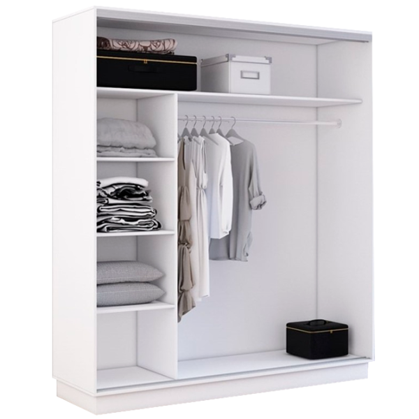 Dulap cupe Mobildor-Lux Fox 1600 110 160 x 60 x 220 / PAL / White photo 2