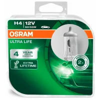 Автомобильная лампа Osram 64193ULT-HCB Галоген/ H4/ P43t/ 55 Вт/ 1650лм photo 2