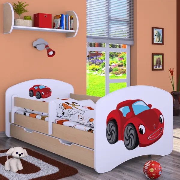 Детская кровать Happy Babies Happy Fairy Car 70 x 140 см/ Щит/ Белый photo 4