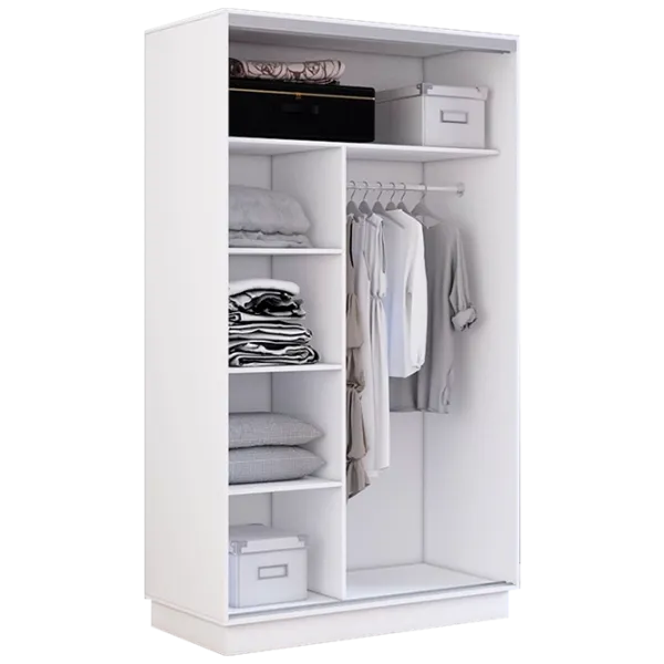 Шкаф cupe Mobildor-Lux Fox 1200 110 120 x 60см x 220 / ЛДСП / White photo 2