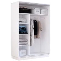 Шкаф cupe Mobildor-Lux Fox 1400 110 140 x 60см x 220 / ЛДСП / White photo 2