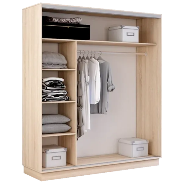 Шкаф cupe Mobildor-Lux Fox 1800 3025 180 x 60см x 220 / ЛДСП / Дуб Сонома photo 2 Шкаф cupe Mobildor-Lux Fox 1800 3025 180 x 60см x 220 / ЛДСП / Дуб Сонома photo 2