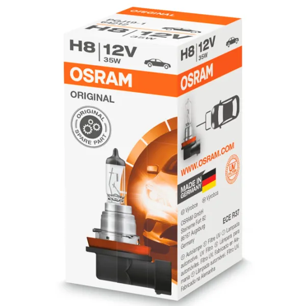 Автомобильная лампа Osram 64212 Галоген/ H8/ PGJ19-1/ 35 Вт/ 800лм photo 2 Автомобильная лампа Osram 64212 Галоген/ H8/ PGJ19-1/ 35 Вт/ 800лм photo 2