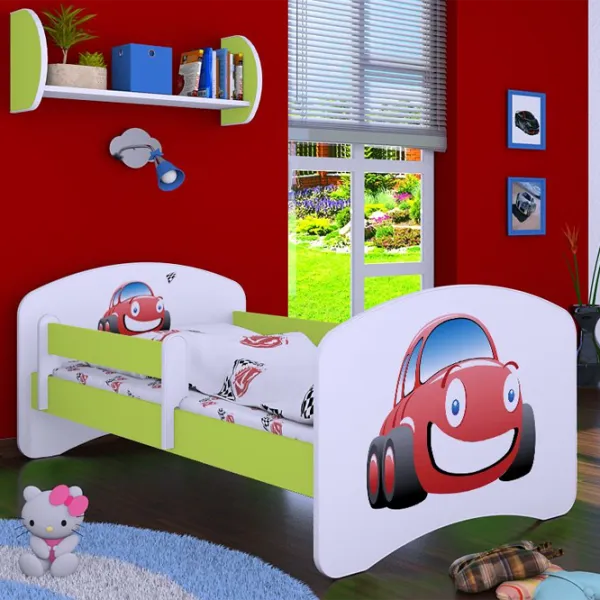 Детская кровать Happy Babies Happy Auto 70 x 140 см/ Щит/ Белый photo 4