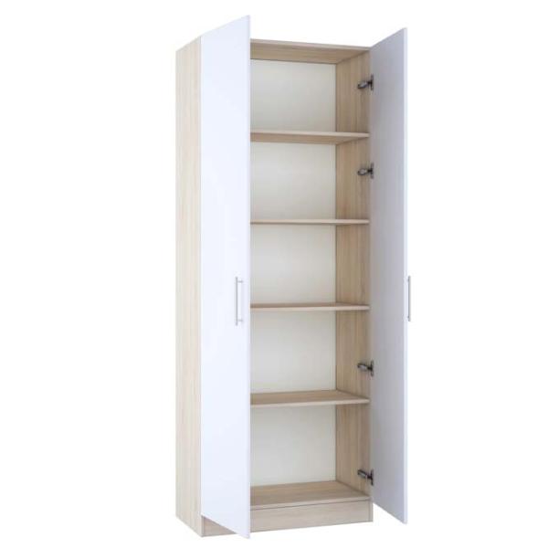 Dulap cu polițe Mobildor-Lux Practik 210 x 80 x 40/ PAL/ White photo 2