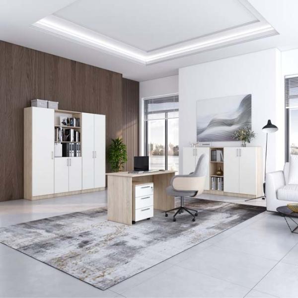 Dulap cu polițe Mobildor-Lux Practik 210 x 80 x 40/ PAL/ White photo 3