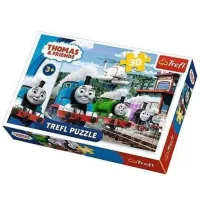 Puzzle 2D Trefl Racing on rails 3+/ Numărul de piese: 30 photo 2