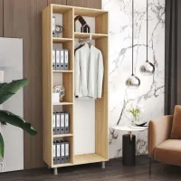 Комбинированный гардероб Mobildor-Lux Flex 210см x 80см x 40см/ ДСП/ White photo 3