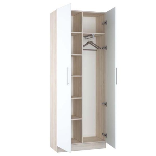 Dulap combinat Mobildor-Lux Practik 210 x 80 x 40/ PAL/ White photo 2