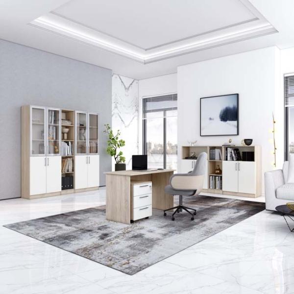 Dulap combinat Mobildor-Lux Practik 210 x 80 x 40/ PAL/ White photo 5