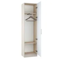 Dulap pentru haine Mobildor-Lux Practik 210 x 55 x 40/ PAL/ White photo 2