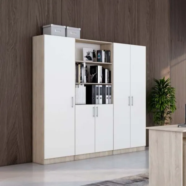 Dulap pentru haine Mobildor-Lux Practik 210 x 55 x 40/ PAL/ White photo 3
