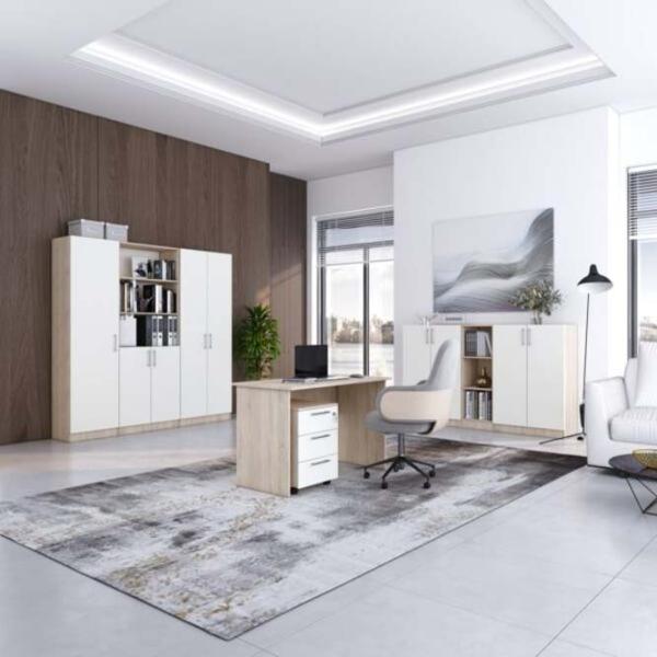 Dulap pentru haine Mobildor-Lux Practik 210 x 55 x 40/ PAL/ White photo 4