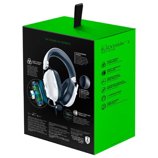 Căști Razer BlackShark V2 X White Cu fir/ Gaming photo 5