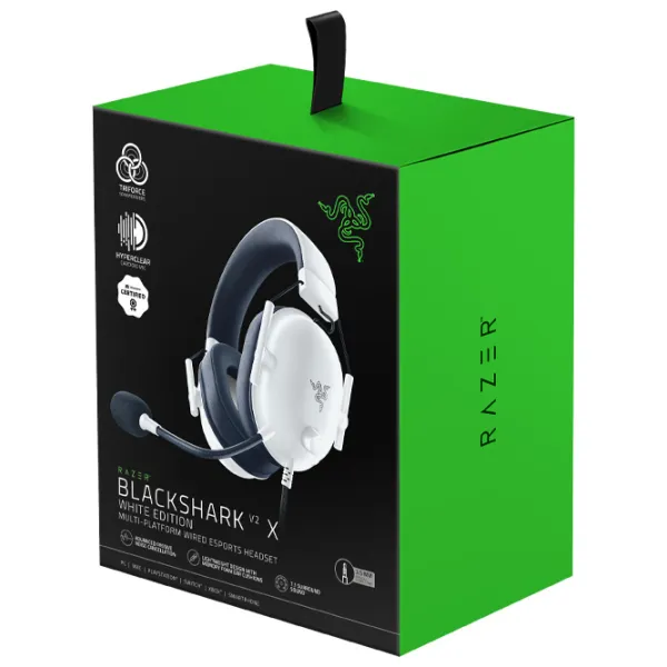 Căști Razer BlackShark V2 X White Cu fir/ Gaming photo 6