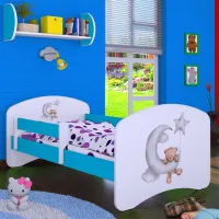 Детская кровать Happy Babies Happy Bear and Moon 80 x 160 см/ Щит/ Белый photo 4