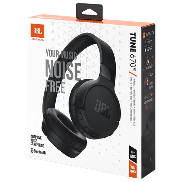 Наушники JBL Tune 670 Черный Беспроводные/ Персональный photo 11 Наушники JBL Tune 670 Черный Беспроводные/ Персональный photo 11