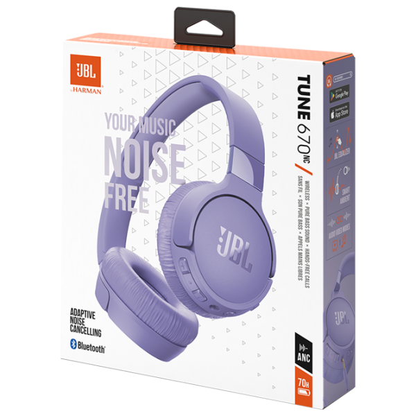 Наушники JBL Tune 670 Пурпурный Беспроводные/ Персональный photo 10 Наушники JBL Tune 670 Пурпурный Беспроводные/ Персональный photo 10