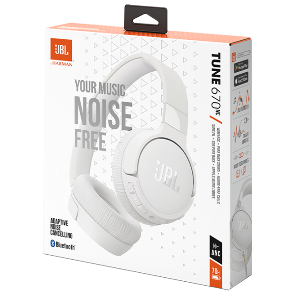 Наушники JBL Tune 670 Белый Беспроводные/ Персональный photo 11 Наушники JBL Tune 670 Белый Беспроводные/ Персональный photo 11