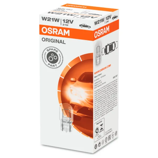 Автомобильная лампа Osram 7505 Накал/ WY21W/ WX3x16d/ 21 Вт/ 460 лм photo 2 Автомобильная лампа Osram 7505 Накал/ WY21W/ WX3x16d/ 21 Вт/ 460 лм photo 2