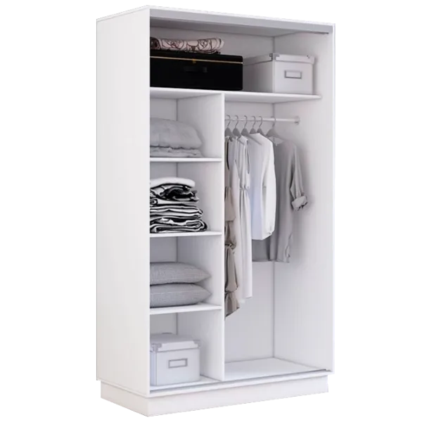 Dulap cupe Mobildor-Lux Fox 1200 110 120 x 60 x 220 / PAL / White photo 3 Dulap cupe Mobildor-Lux Fox 1200 110 120 x 60 x 220 / PAL / White photo 3