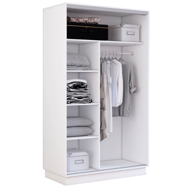 Dulap cupe Mobildor-Lux Fox 1200 110 120 x 60 x 220 / PAL / White photo 3 Dulap cupe Mobildor-Lux Fox 1200 110 120 x 60 x 220 / PAL / White photo 3