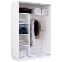 Шкаф cupe Mobildor-Lux Fox 1400 110 140 x 60см x 220 / ЛДСП / White photo 2