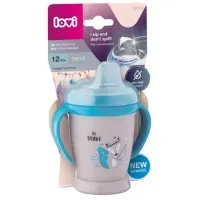 Sticluță cu pai Lovi 35/ 346 250 ml 12 luni/ Silicon, plastic/ Gray photo 2