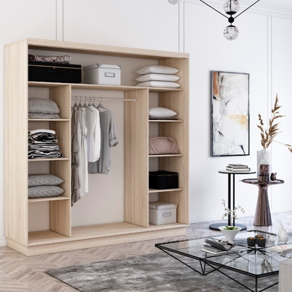 Dulap cupe Mobildor-Lux Fox 1900 3025 190 x 60 x 220 / PAL / Stejar Sonoma photo 2