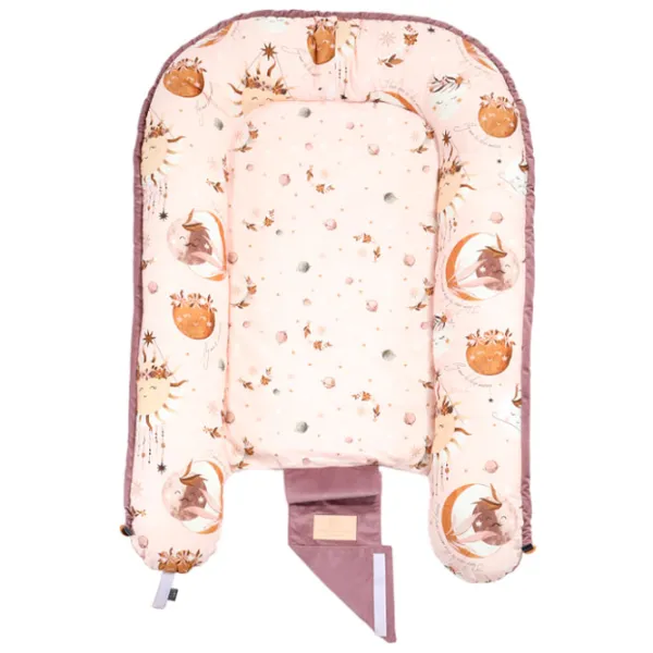 Babynest La Millou Fly Me To The Moon Nude (RZ-00003140) Bumbac/ Violet photo 2 Babynest La Millou Fly Me To The Moon Nude (RZ-00003140) Bumbac/ Violet photo 2