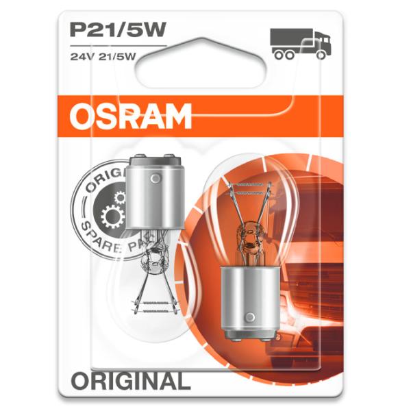 Автомобильная лампа Osram 7537-02B Накал/ P21W/ BAY15d/ 5 Вт/ 440 лм photo 2 Автомобильная лампа Osram 7537-02B Накал/ P21W/ BAY15d/ 5 Вт/ 440 лм photo 2