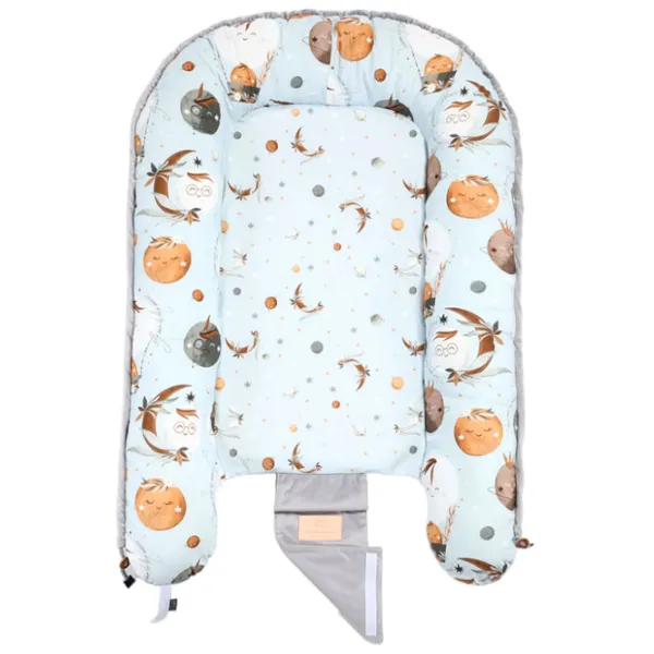 Babynest La Millou Fly Me To The Moon Sky (RZ-00003533) Bumbac/ Dark Gray photo 2