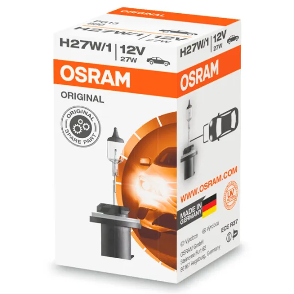 Автомобильная лампа Osram 880 Галоген/ H27/ PG13/ 27 Вт/ 450лм photo 2 Автомобильная лампа Osram 880 Галоген/ H27/ PG13/ 27 Вт/ 450лм photo 2
