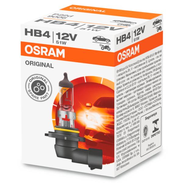 Автомобильная лампа Osram 9006 Галоген/ HB4/ P22d/ 51 Вт/ 1000лм photo 2 Автомобильная лампа Osram 9006 Галоген/ HB4/ P22d/ 51 Вт/ 1000лм photo 2
