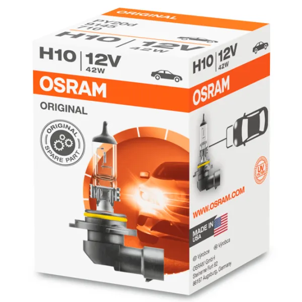 Lampă auto Osram 9145RD Halogen/ H10/ PY20d/ 42 W/ 850lm photo 2 Lampă auto Osram 9145RD Halogen/ H10/ PY20d/ 42 W/ 850lm photo 2