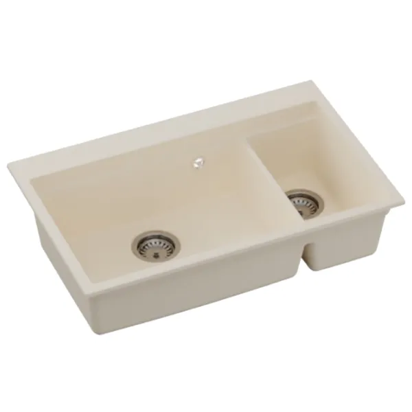 Chiuvetă SanDonna Magdalena 760 76 x 48 / Piatră artificială / Beige photo 2
