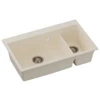 Chiuvetă SanDonna Magdalena 760 76 x 48 / Piatră artificială / Beige photo 2