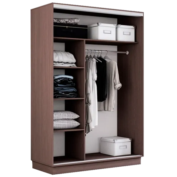 Dulap cupe Mobildor-Lux Fox 1900 2226 190 x 60 x 220 / PAL / Wenghe photo 2 Dulap cupe Mobildor-Lux Fox 1900 2226 190 x 60 x 220 / PAL / Wenghe photo 2