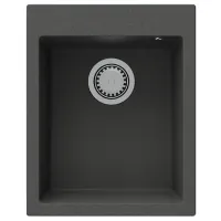 Chiuvetă SanDonna Vesta 400 50 x 40 / Piatră artificială / Black Metalic photo 2