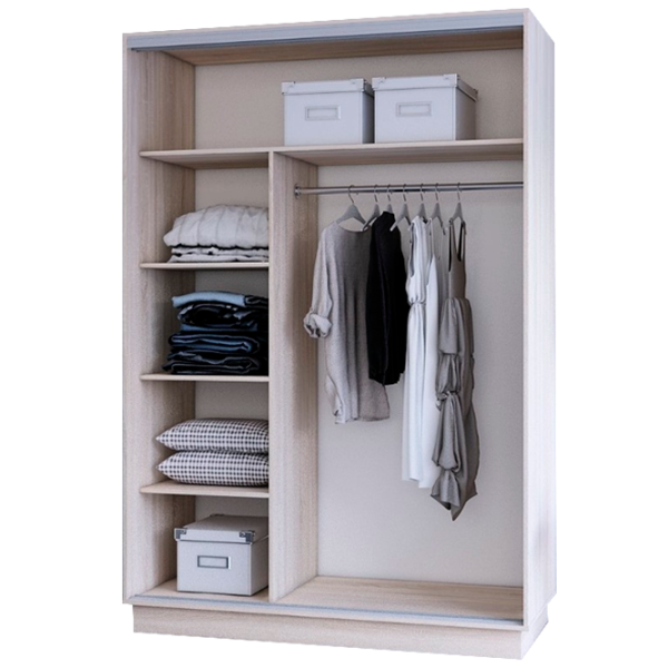Dulap cupe Mobildor-Lux Fox 1500 3025 150 x 60 x 220 / PAL / Stejar Sonoma photo 2 Dulap cupe Mobildor-Lux Fox 1500 3025 150 x 60 x 220 / PAL / Stejar Sonoma photo 2