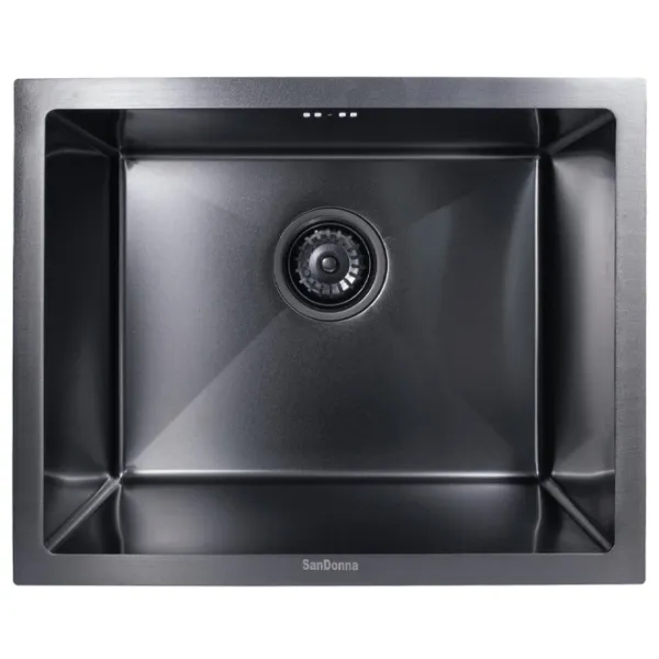 Chiuvetă SanDonna HD5040 50 x 40 / Oțel inoxidabil / Black photo 3 Chiuvetă SanDonna HD5040 50 x 40 / Oțel inoxidabil / Black photo 3