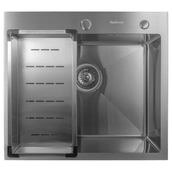 Chiuvetă SanDonna HD5550 55 x 50 / Oțel inoxidabil / Silver photo 2 Chiuvetă SanDonna HD5550 55 x 50 / Oțel inoxidabil / Silver photo 2