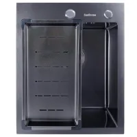 Кухонная мойка SanDonna HD4050 50 x 40 / Нержавеющая сталь / Черный photo 2