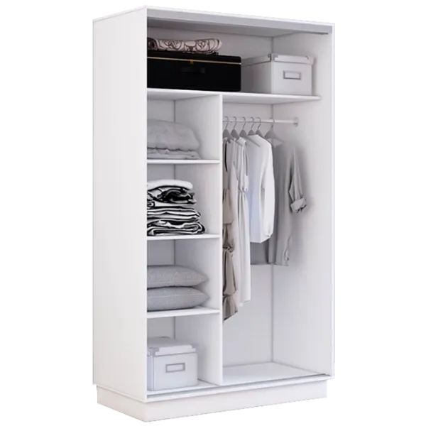 Dulap cupe Mobildor-Lux Fox 1500 110 150 x 60 x 220 / PAL / White photo 2 Dulap cupe Mobildor-Lux Fox 1500 110 150 x 60 x 220 / PAL / White photo 2