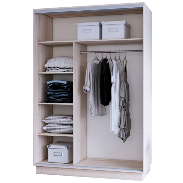 Dulap cupe Mobildor-Lux Fox 1500 3025 150 x 60 x 220 / PAL / Stejar Sonoma photo 2 Dulap cupe Mobildor-Lux Fox 1500 3025 150 x 60 x 220 / PAL / Stejar Sonoma photo 2